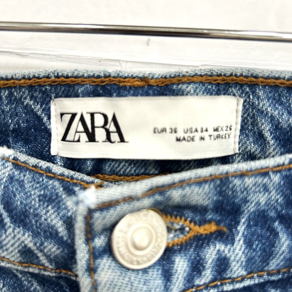 ZARA High Waist Flared Jeans - Picture 6 of 7
